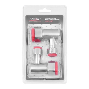 SMART 2740SST1004 Уголок гайка - гайка 1" х 1/2" для полотенцесушителей 20пар/кор фото в интернет-магазине SMARTGRP