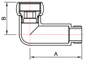 SANITAN 1741SCS0504 Уголок гайка - штуцер 3/4" х 1/2" железо-хром 20пар/кор фото в интернет-магазине SMARTGRP
