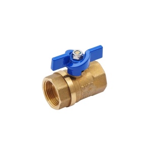 SMART 522H6605BB Кран шаровый 3/4" внутренняя резьба, синяя бабочка, латунь, 50 штук в упаковке