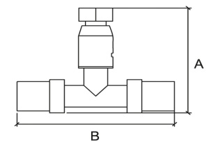 SharkBite PRESS SNP03161216FBSW T 16 x 1/2 x 16 F nut Тройник пресс - накидная гайка - пресс 120 штук в упаковке фото в интернет-магазине SMARTGRP