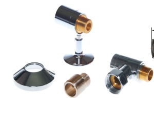 SMT750/2SCH040504CN Комплект для п/с  3/4"ВРх1/2"НР с эксцентр.,отражат. хром 10комп/кор фото в интернет-магазине SMARTGRP