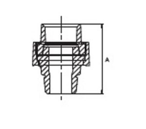 SDH 341 Американка коническая 3/4" внутренняя резьба х 3/4" наружняя резьба, оцинкованная, 30 штук в упаковке фото в интернет-магазине SMARTGRP