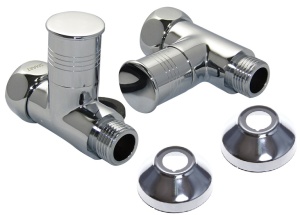 SMT8831SCH0410/2C Кран-Вентиль прямой, ручка колп., хром,  1"х1/2" г/ш, с отражателем, 10 пар/кор