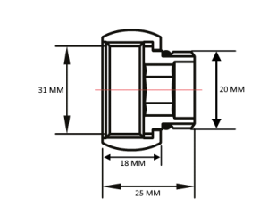 SMART 200SCH1004 Сгон с накидной гайкой, гайка - штуцер 1" х 1/2" 200 шт/кор фото в интернет-магазине SMARTGRP