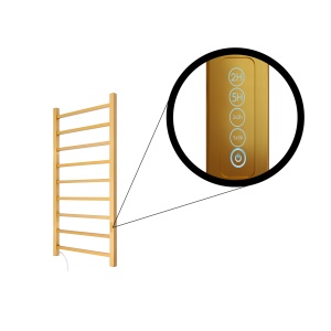 TERMLUX TLHQ10G-9LE30(19) Полотенцесушитель лесенка 1000 х 500 х 110 фото в интернет-магазине SMARTGRP