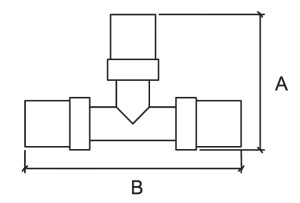 SharkBite PRESS SNP03262626 T 26 x 26 x 26 Тройник пресс - пресс - пресс 72 штуки в упаковке фото в интернет-магазине SMARTGRP