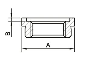 SMT297ST042528 Вварная гайка с бортиком 1/2" внутренняя резьба х 25 х 28 мм для полотенцесушителей нержавейка марки AISI 304 600 шт/кор фото в интернет-магазине SMARTGRP
