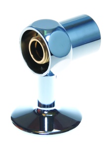 SMT735SCH0405/2 Колпачок со штуцером 1/2"НР , с воздухоотводчиком и держателем 122 хромированный 20пар/кор