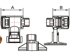 SMT750/2SCH040504CN Комплект для п/с  3/4"ВРх1/2"НР с эксцентр.,отражат. хром 10комп/кор фото в интернет-магазине SMARTGRP