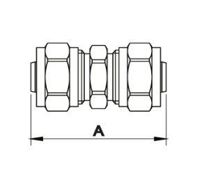 SMART 530000N162000A Соединитель16 х 16 2,0 цанга, 100 штук в упаковке фото в интернет-магазине SMARTGRP