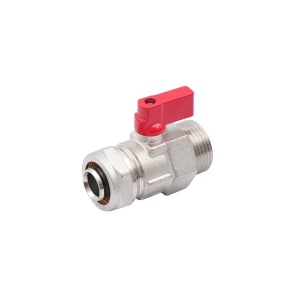 SMART SMT2021N1026 1" M x 26 кран шаровый  для металлопластиковой трубы, бабочка 50 штук в упаковке