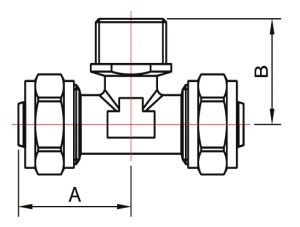 ТЕАМ 1608N260626 T 26 x 1" x 26 Тройник соединительный, цанга - наружняя резьба - цанга, 45 штук в упаковке фото в интернет-магазине SMARTGRP