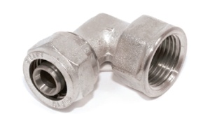 ТЕАМ 1605N001604 L 16 x 1/2" Соединение угловое, цанга - внутренняя резьба, 150 штук в упаковке