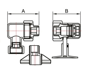 SMT757SCH040504CN Комплект для полотенцесушителей 3/4" внутренняя х 1/2" наружная резьба, с экцентриком и отражателем, 20 комплектов в упаковке фото в интернет-магазине SMARTGRP