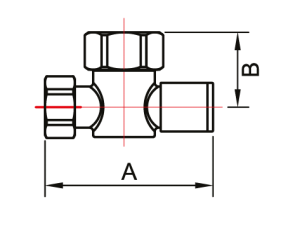 SMT8481SCH1005 Кран-Вентиль угловой, ручка колп., хром, 1"х3/4" г/г, 20шт/кор фото в интернет-магазине SMARTGRP