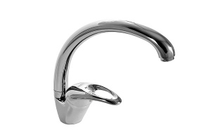 Смеситель для кухни высокий с креплением на гайке SM354-11CH SMART 10 штук в упаковке фото в интернет-магазине SMARTGRP