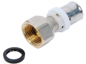 SMART SMT1660NY001604 S 16 x 1/2 F nut Прямой пресс - накидная гайка 150 штук в упаковке