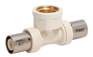 SharkBite PRESS SNP03161216FB T 16 x 1/2 F x 16 Тройник пресс - внутренняя резьба - пресс 180 штук в упаковке