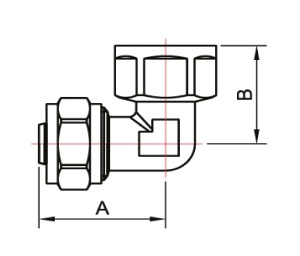 SMART SMT1605NY002005 L 20 x 3/4" Соединение угловое, цанга - внутренняя резьба, 80 штук в упаковке фото в интернет-магазине SMARTGRP