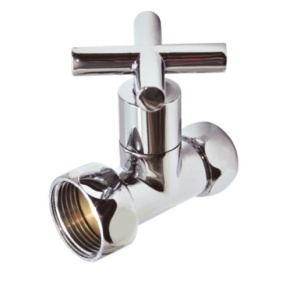 SMT8730SCH1010 Кран-Вентиль прямой, ручка крест, хром,  1"х1" г/г, 20шт/кор