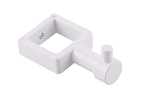 SGHQ30-01W Белый Крючок для полотенцесушителя из квадратного профиля 