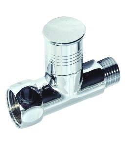 SMT8831SCH0410 Кран-Вентиль прямой, ручка колп., хром,  1"х1/2" г/ш, 20шт/кор